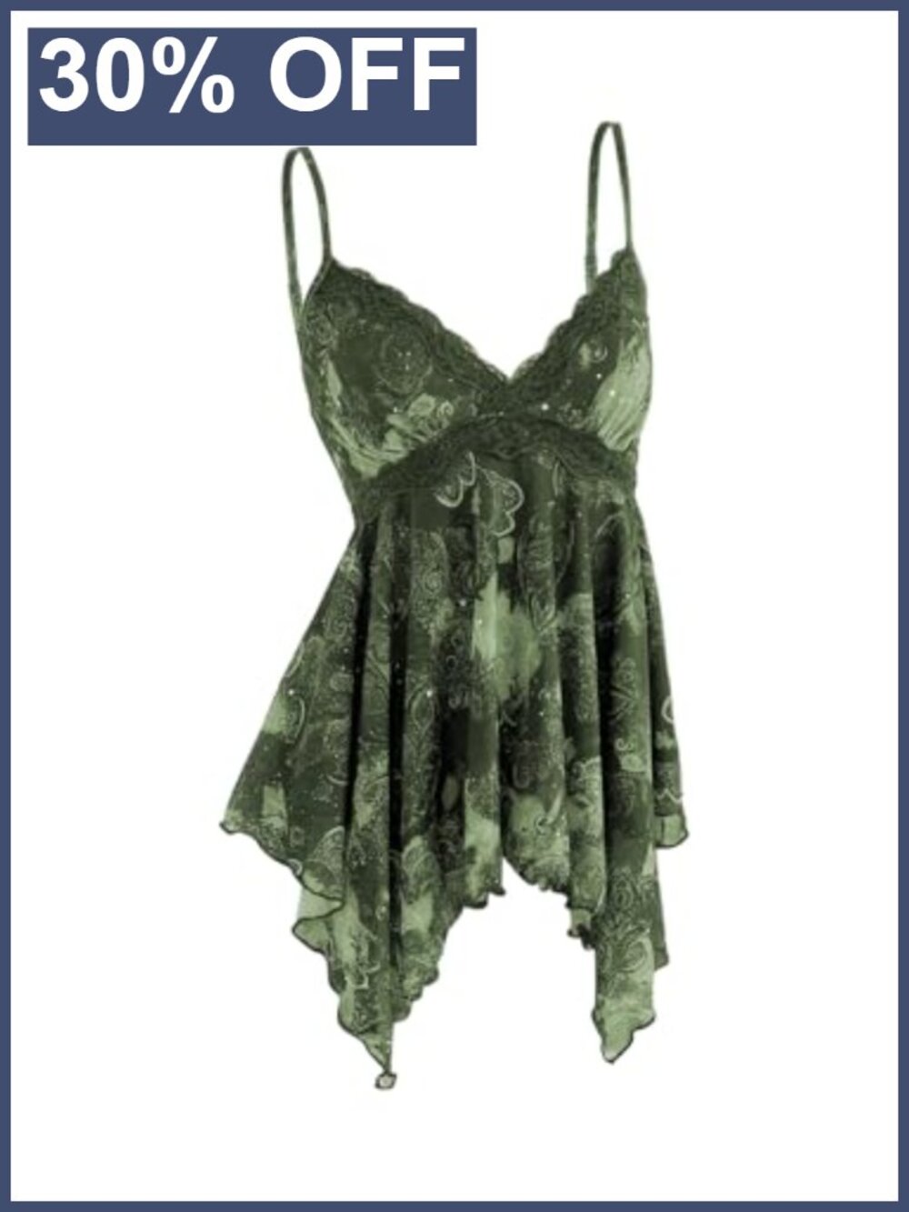 Y2K Lace Sequin Ruffle Peplum Babydoll Top Sleeveless V-Neck Stretch